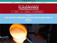 Tablet Screenshot of neworleansglassworks.com